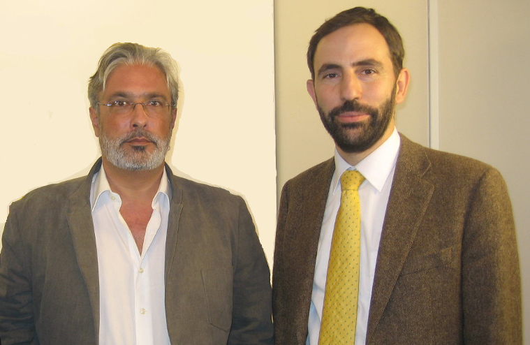 Josep Maria Blasco, con el autor.